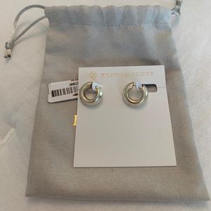 Kendra Scott Mikki Huggie Earrings In Gold